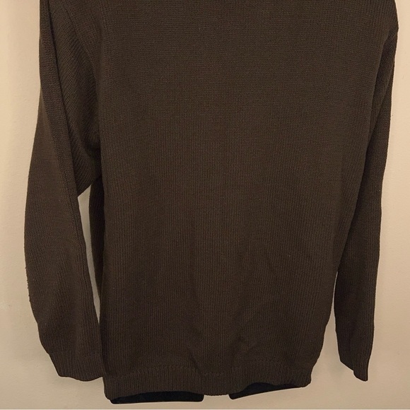 VINTAGE SOUTH POLE BROWN RIBBED SWEATER MENS 90’s TURTLENECK LONG SLEEVE - Picture 9 of 12